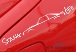 Stang Life Decal - White (79-93 All)